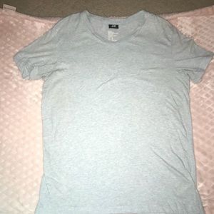 Baby blue v neck t shirt
